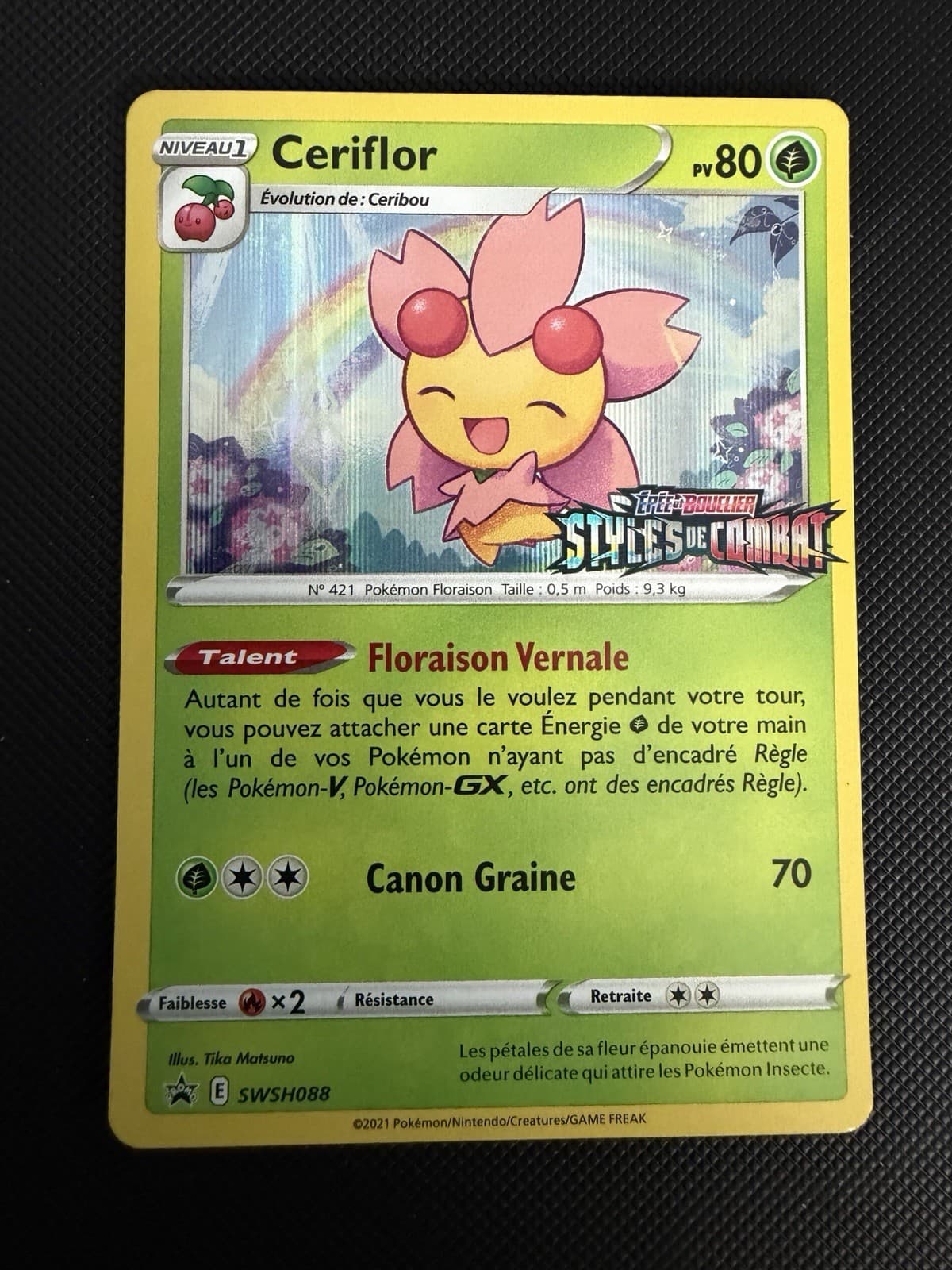 CERIFLOR HOLO - POKÉMON SWSH088 PROMO ÉPÉE ET BOUCLIER NEUF FR