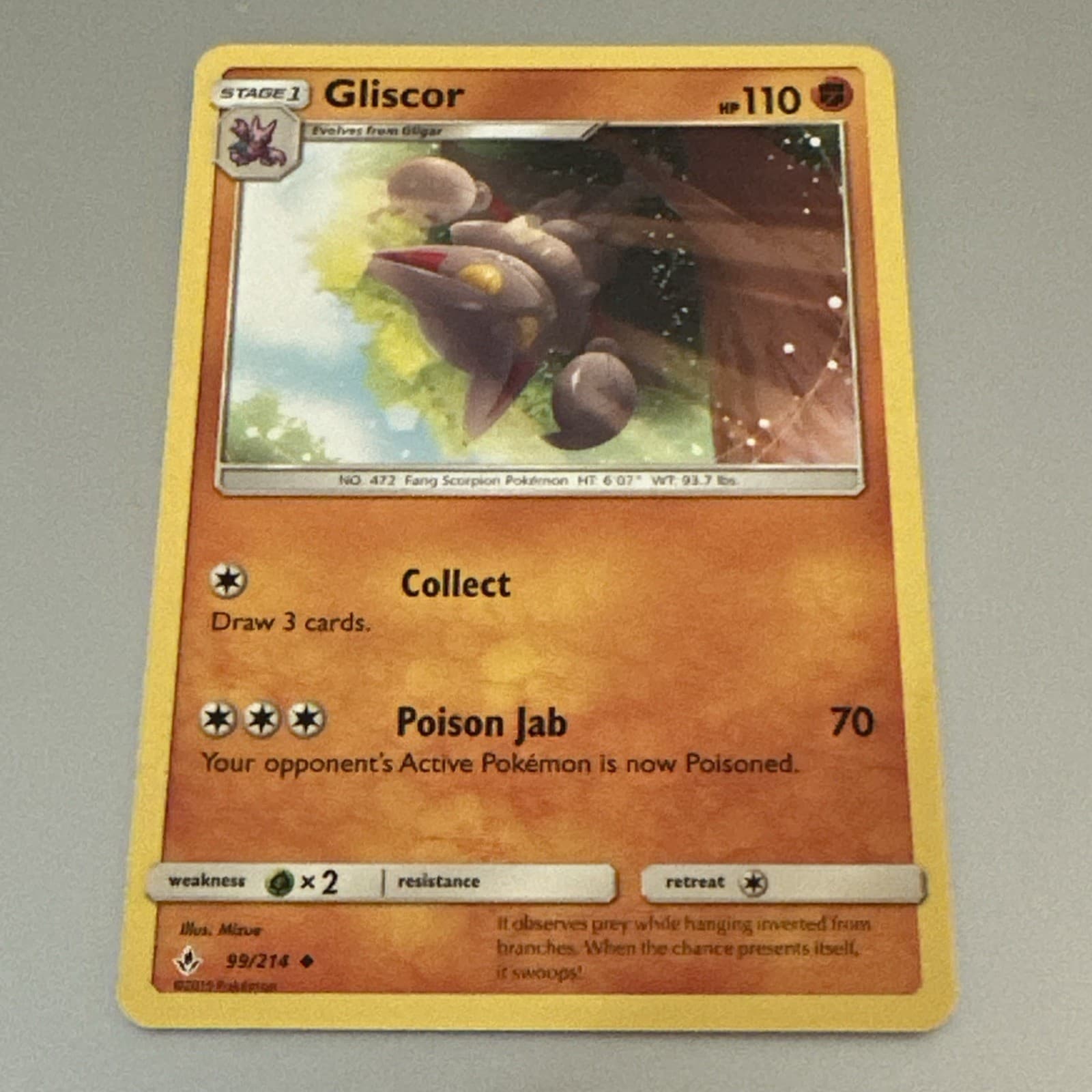 Pokemon - Sun & Moon - Unbroken Bonds - Gliscor - 99/214 - Buy 3 Get 2 Free