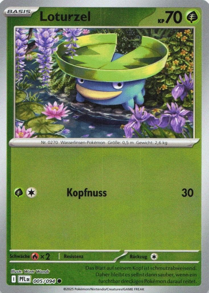 Pokémon Loturzel Fatale Flammen #5 NM DE