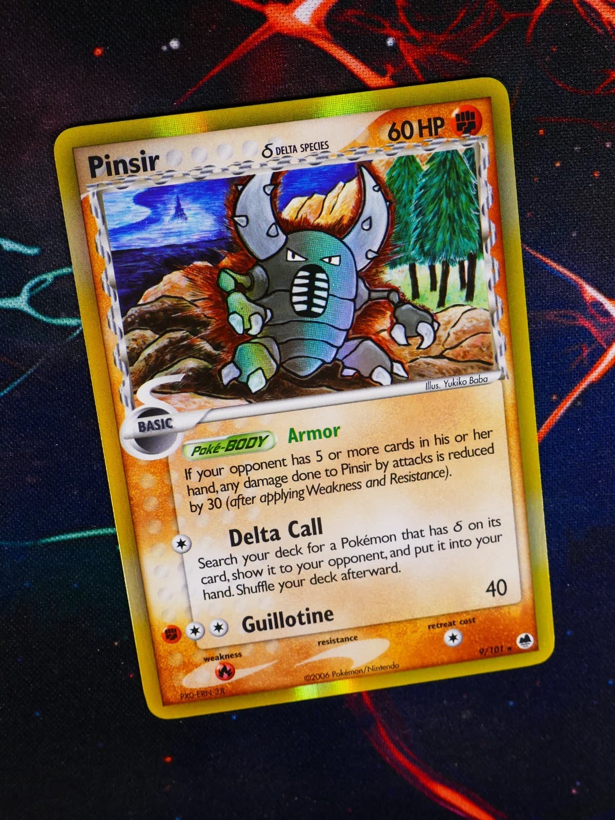 LP/NM Pokemon PINSIR δ Card EX DRAGON FRONTIERS Set#9/101 Delta Holo Foil Rare#1