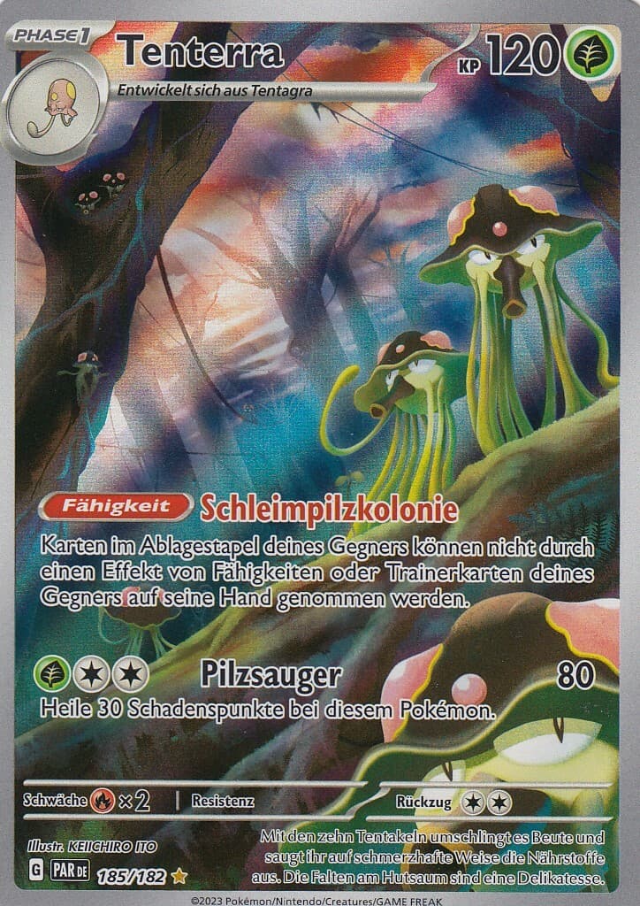 Tenterra 185/182 Illustration Rare Paradoxrift Pokemon Karte Deutsch