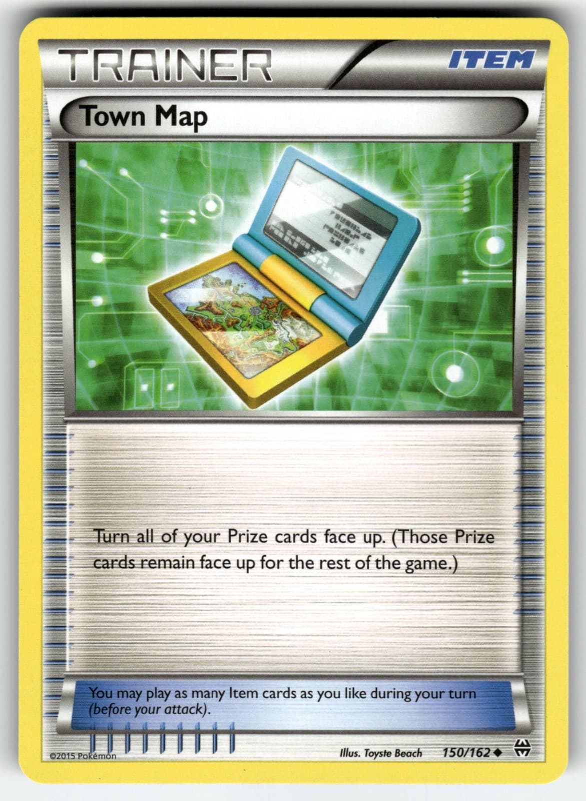 Town Map 150/162 XY - BREAKthrough Pokemon Uncommon EN Lightly Played