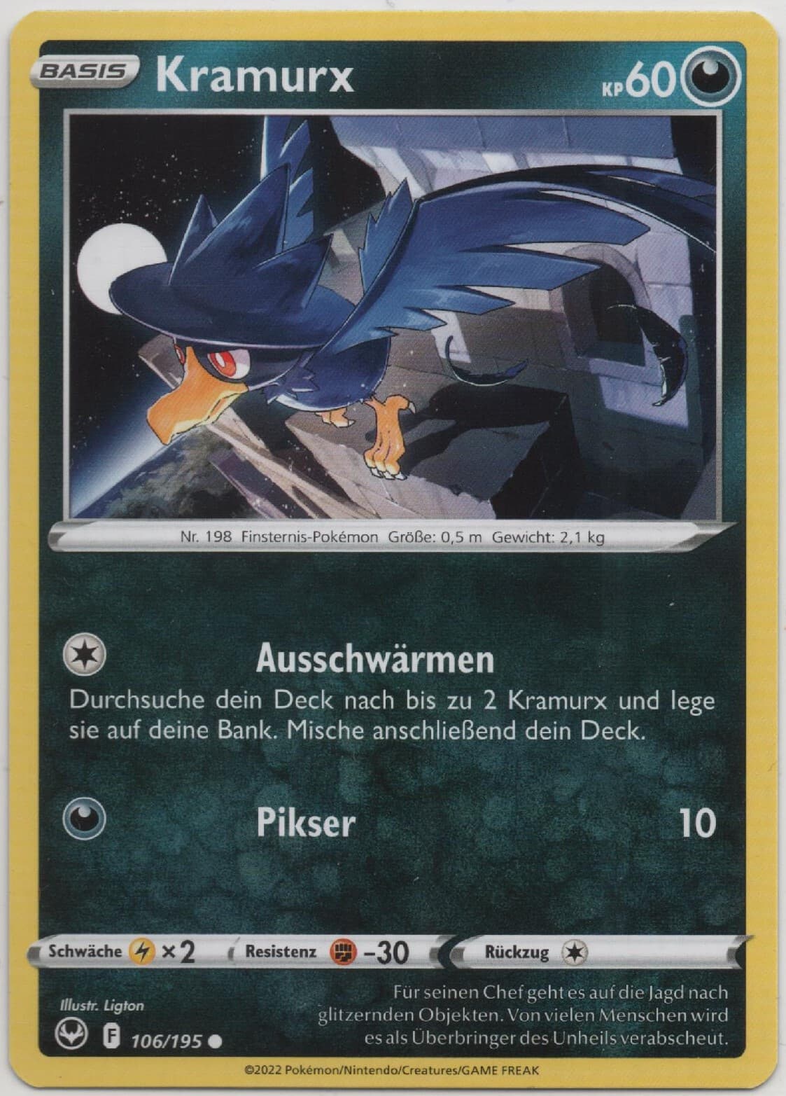 Pokemon - SWSH 12 - Silberne Sturmwinde(TCG)/Deutsch - Kramurx - 106/195 •