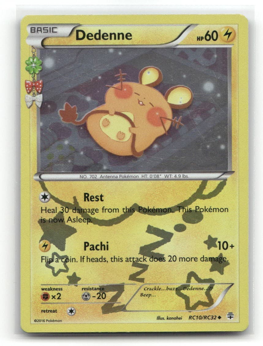 Dedenne RC10/RC32 Uncommon Generations Pokemon Holo LP