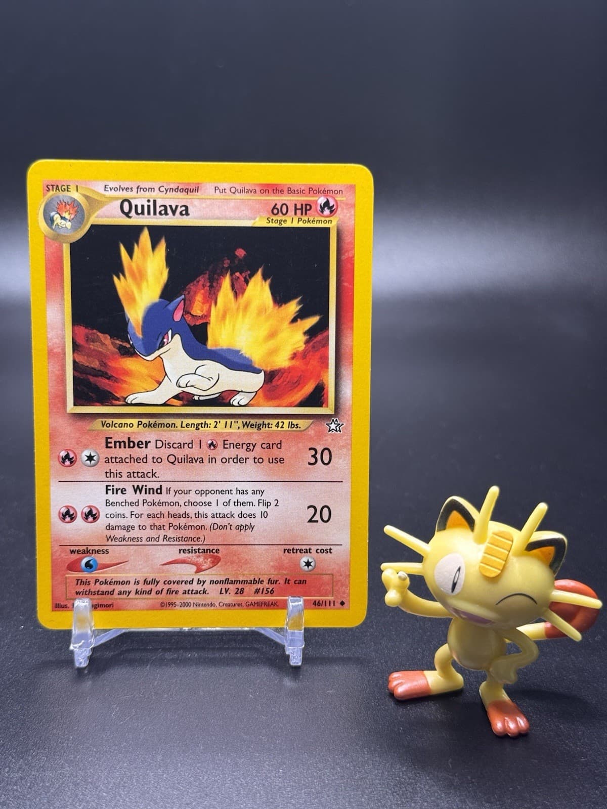 Quilava 46/111 Pokemon Neo Genesis Regular - NM