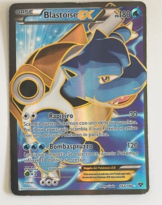 Pokémon Blastoise EX XY 142/146 Holo Ita Full Art