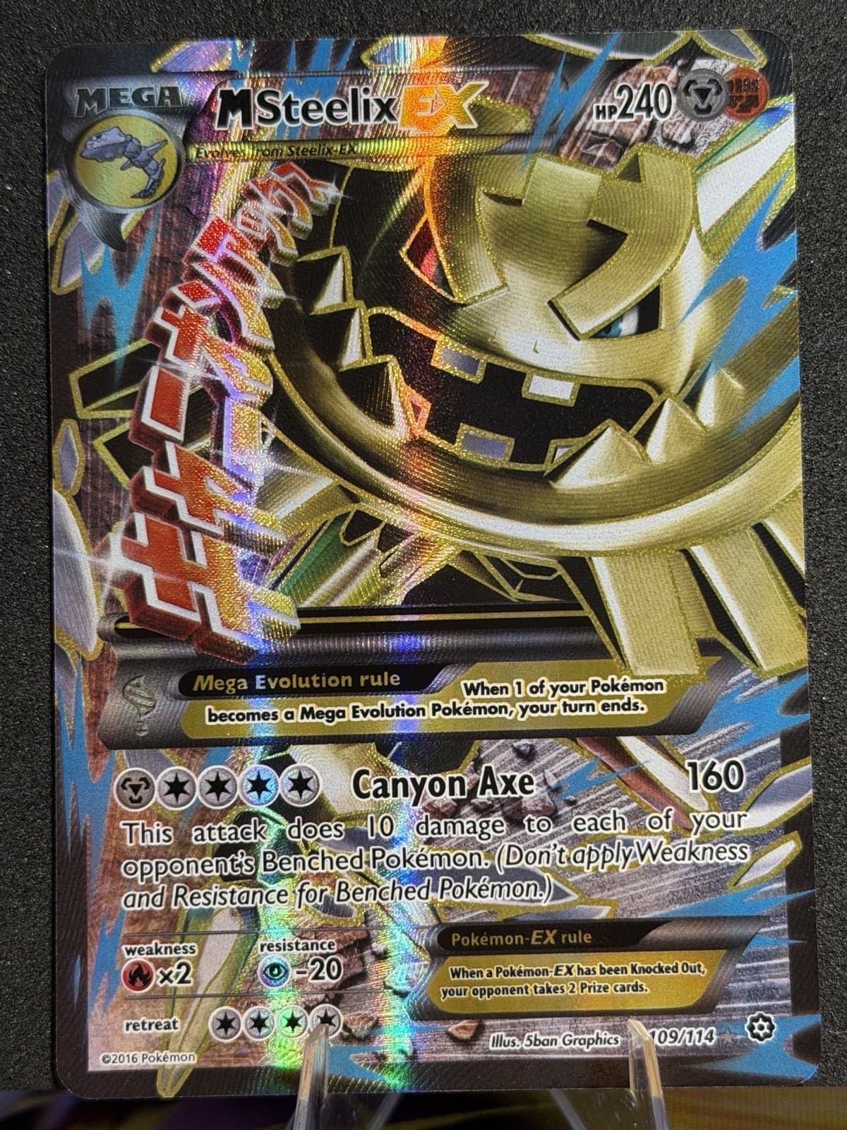 M Steelix EX (Full Art) 109/114 XY - Steam Siege Holo NM