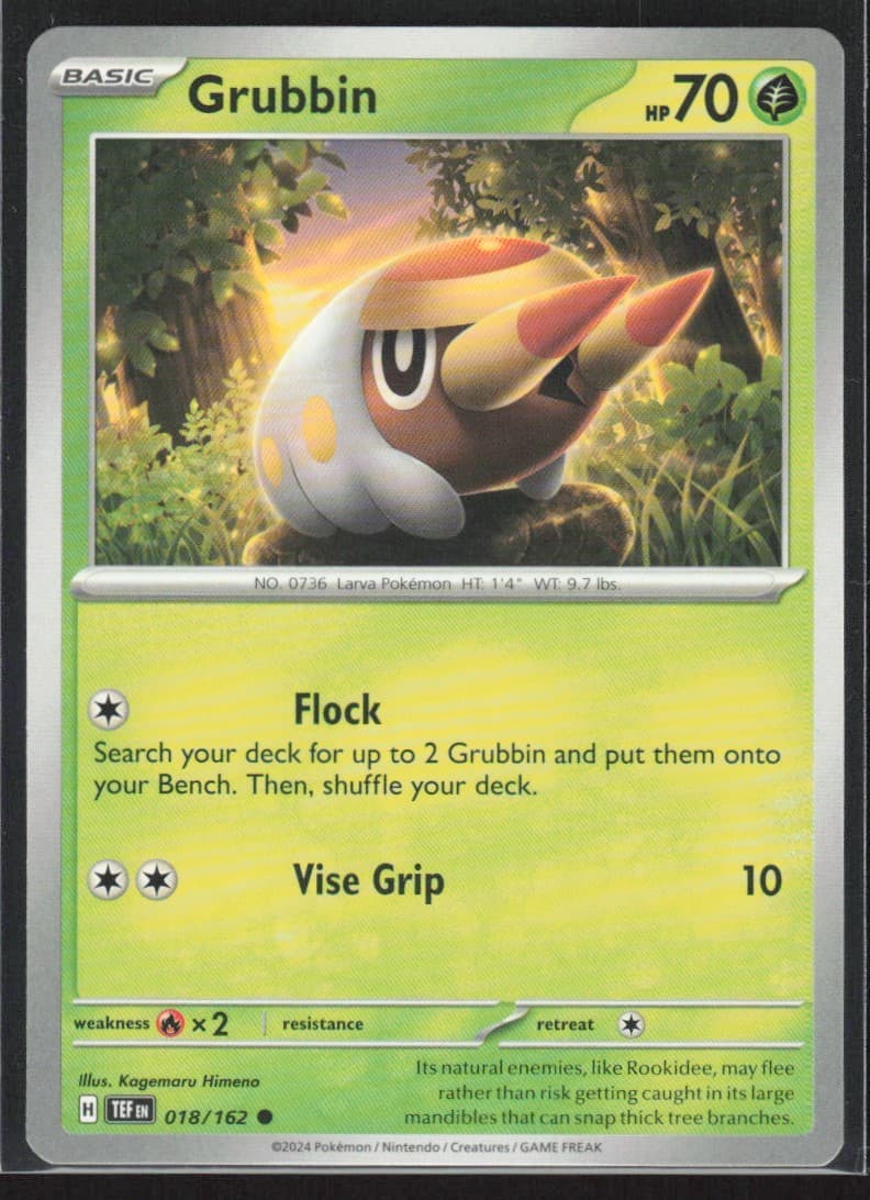 2024 Scarlet & Violet Series - Temporal Forces Grubbin Common #18