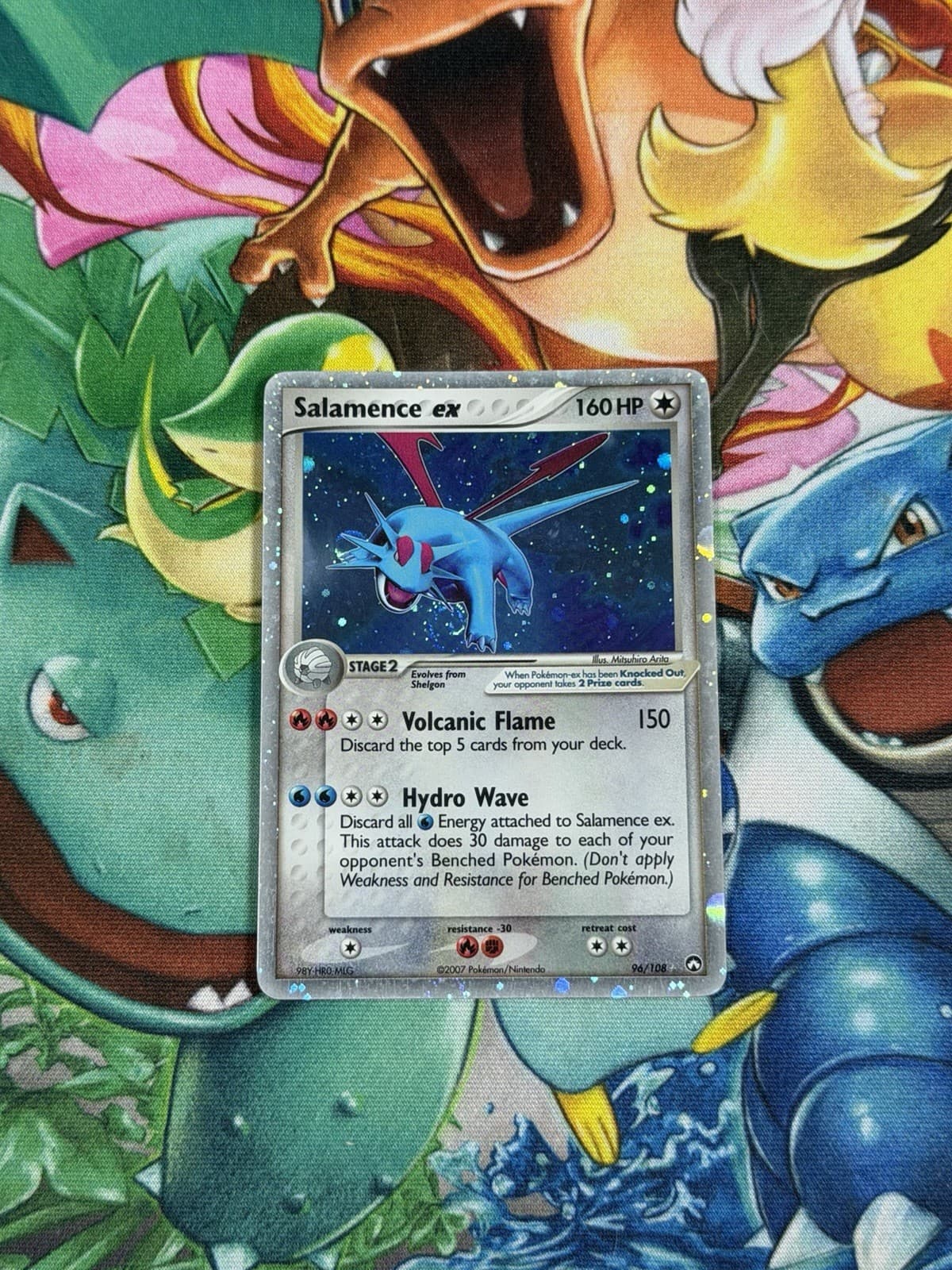 Salamence ex Holo Ultra Rare 96/108 (2007) EX Power Keepers 160 HP English