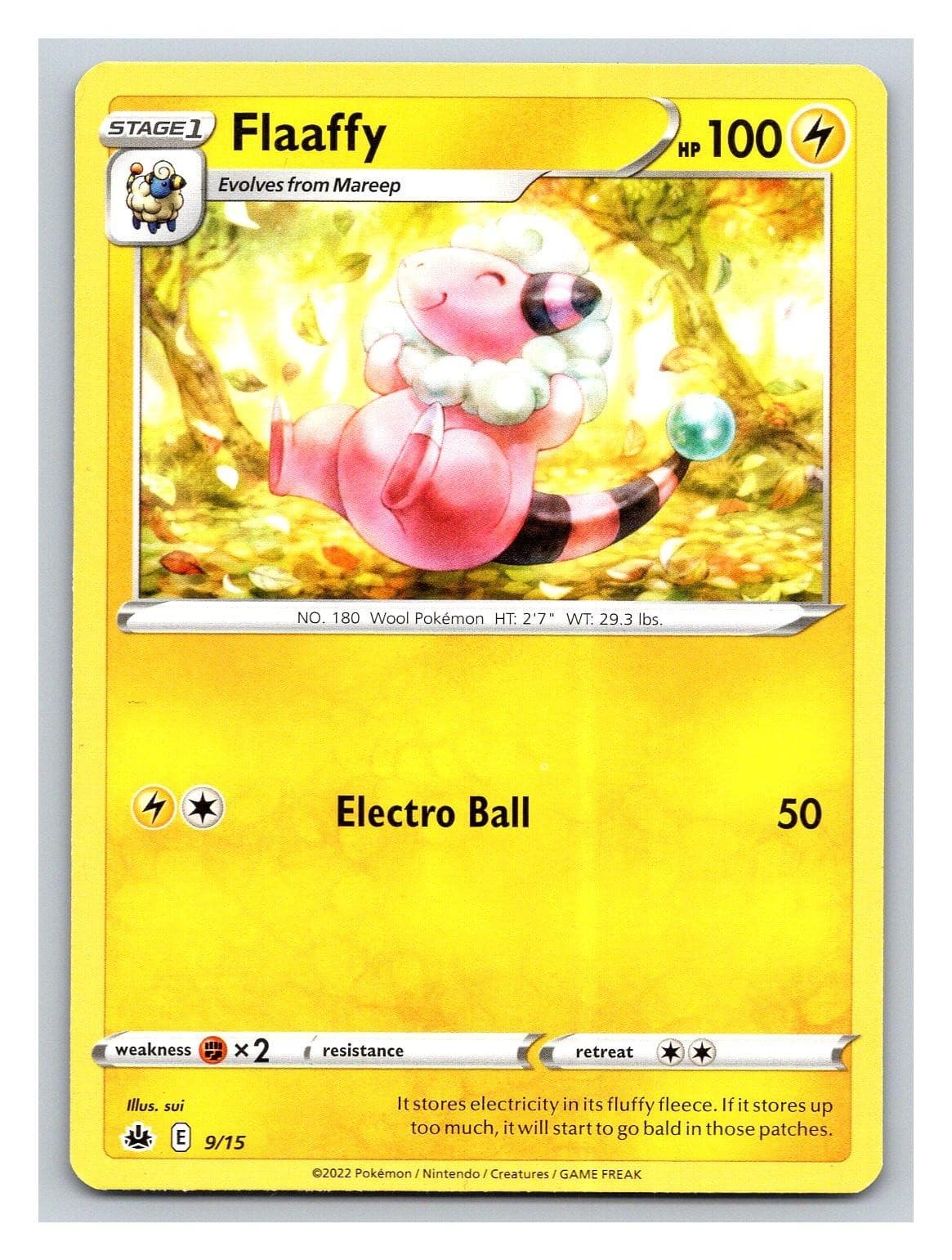 Flaaffy 009/015 Promo McDonald's Promos 2022 Pokemon Near Mint