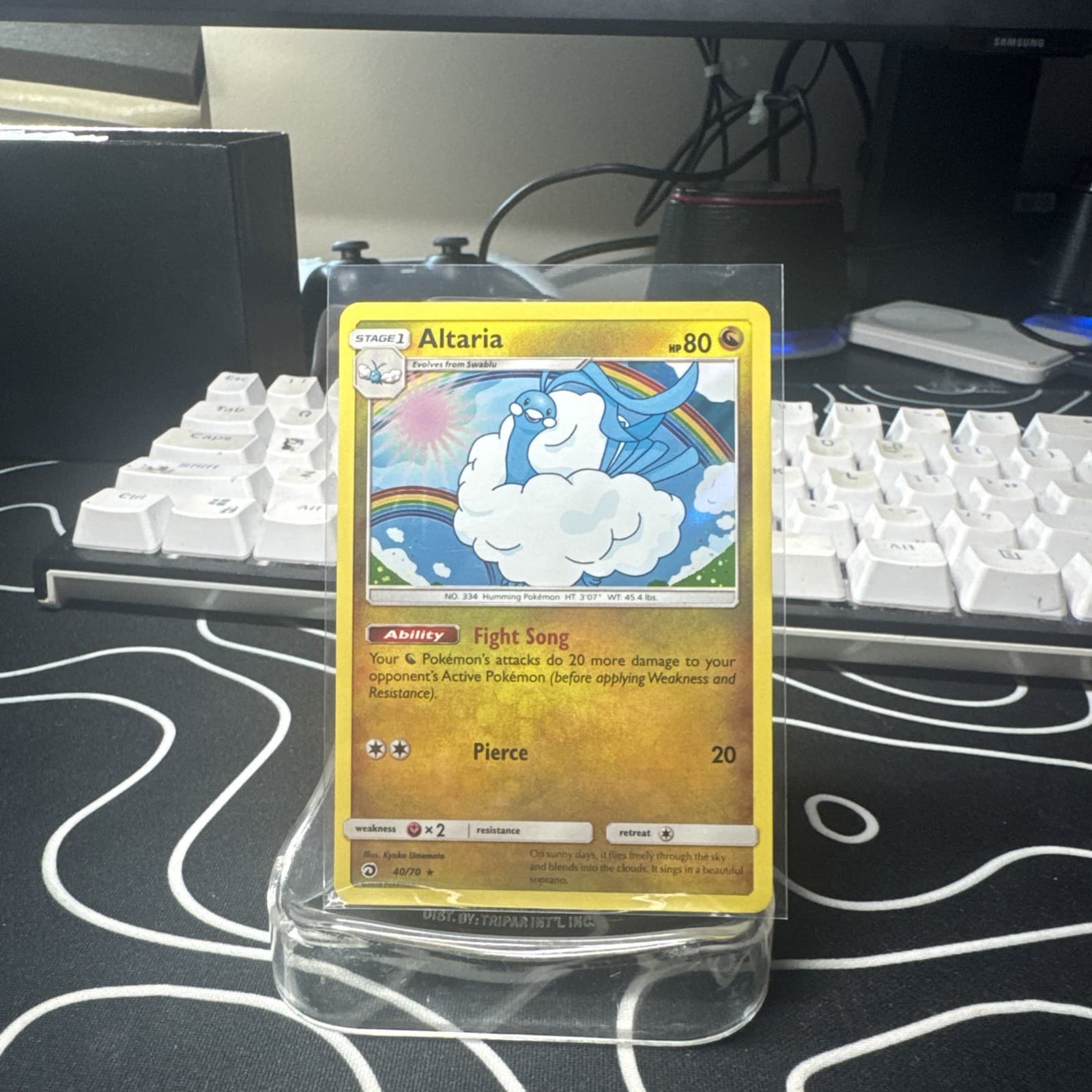 Altaria 40/70 Dragon Majesty Rare Holo Pokemon Card LP+