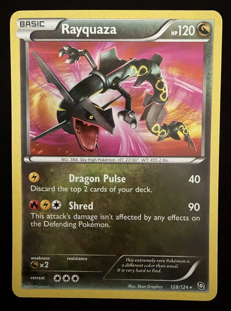 Rayquaza 128/124 Dragons Exalted Holo NM Pokemon TCG