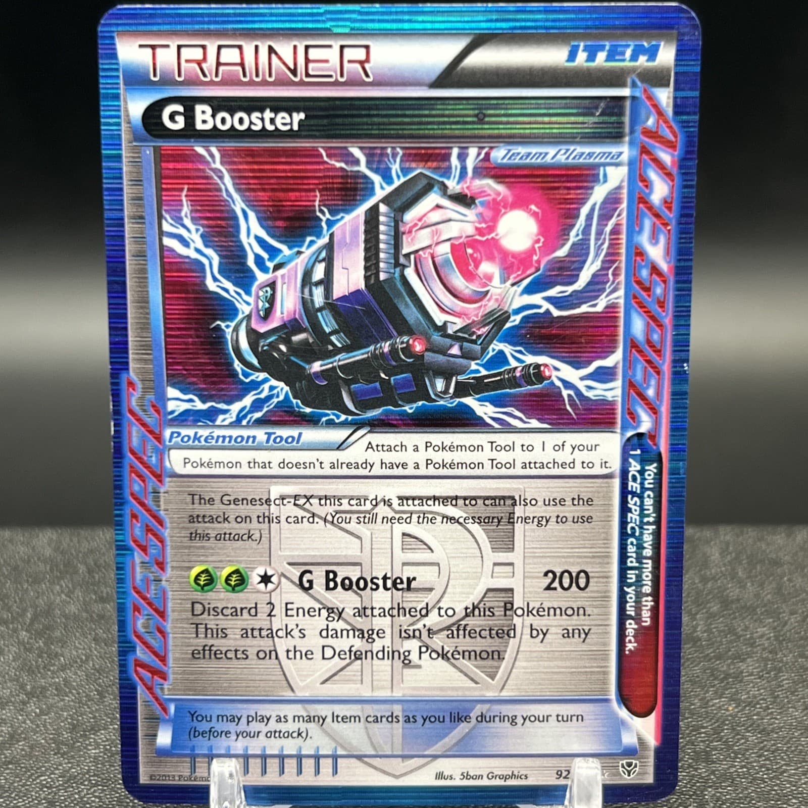 G Booster 92/101 ACE Spec Rare BW Plasma Blast Pokemon Card