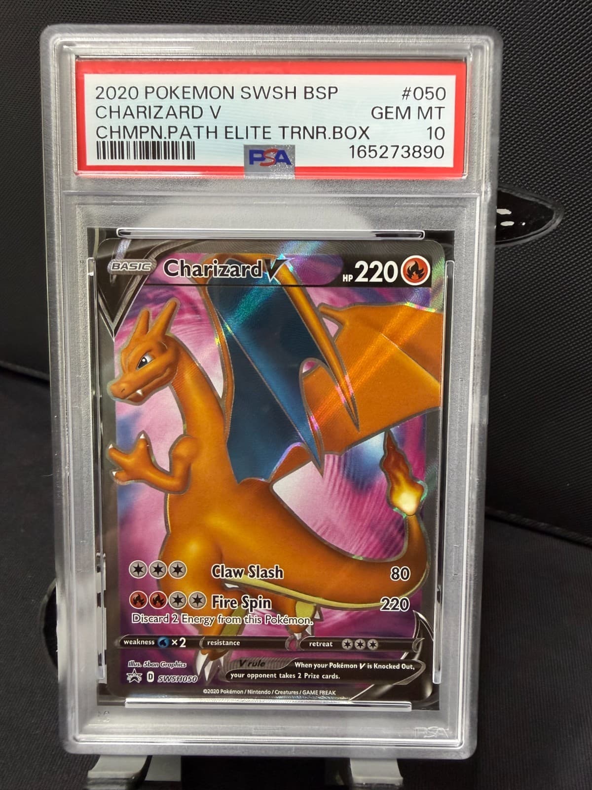 Charizard V SWSH050 Holo Promo 2020 PSA 10