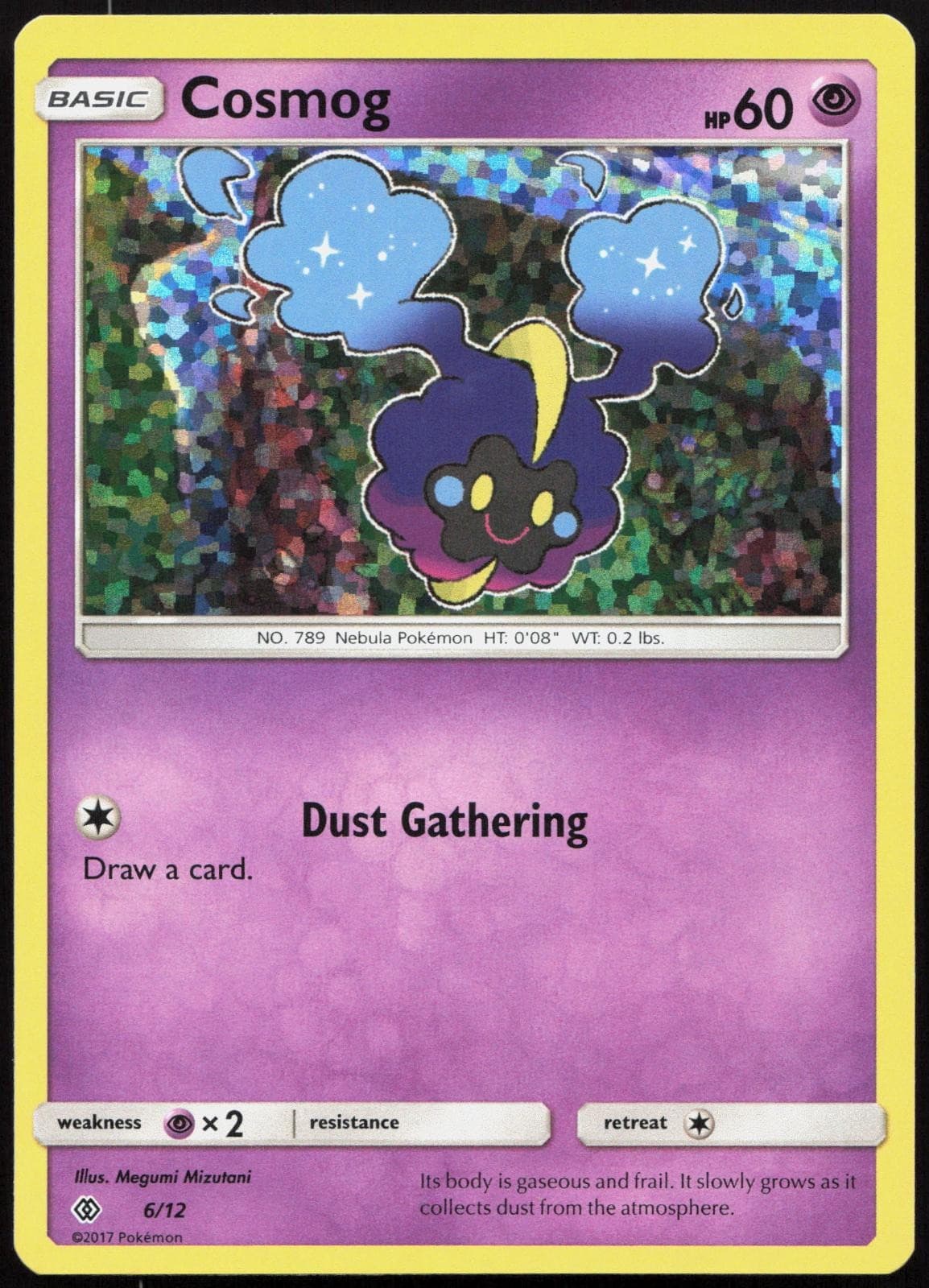 COSMOG 6/12 MCDONALDS PROMO POKEMON LP