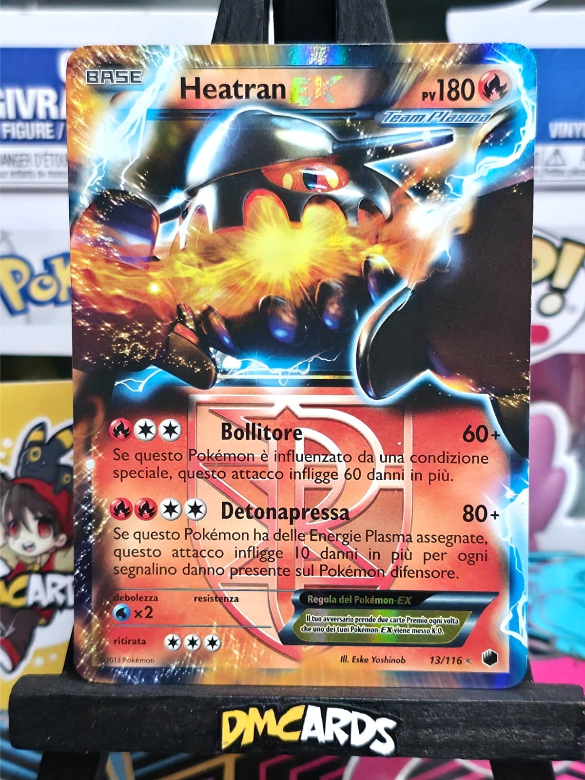 Pokemon Heatran Ex 13/116  | Glaciazione Plasma PLF Italiano | Good