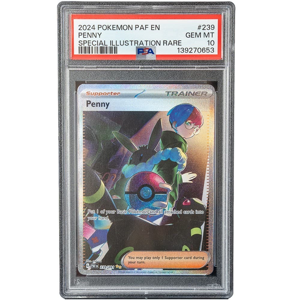 Penny #239/091 Paldean Fates Special Illustration Rare PSA 10 EN Pokemon Card*AE
