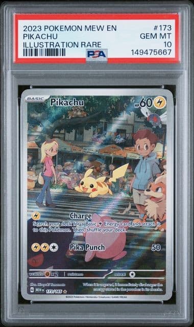 Pokemon Pikachu 151 Illustration Rare #173 PSA 10 Gem Mint