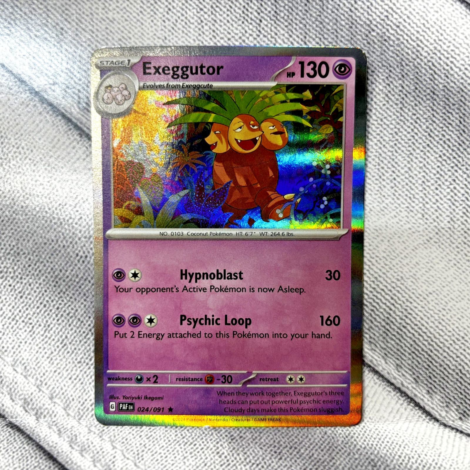 Pokemon Exeggutor Paldean Fates 24/91 Holo