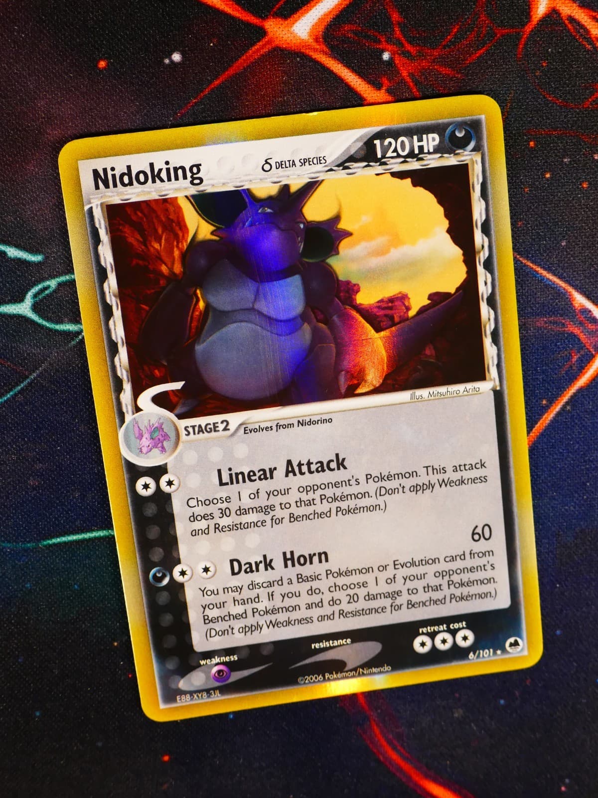 MP+ Pokemon NIDOKING δ Card EX DRAGON FRONTIERS Set#6/101 Delta Holo Foil Rare#2