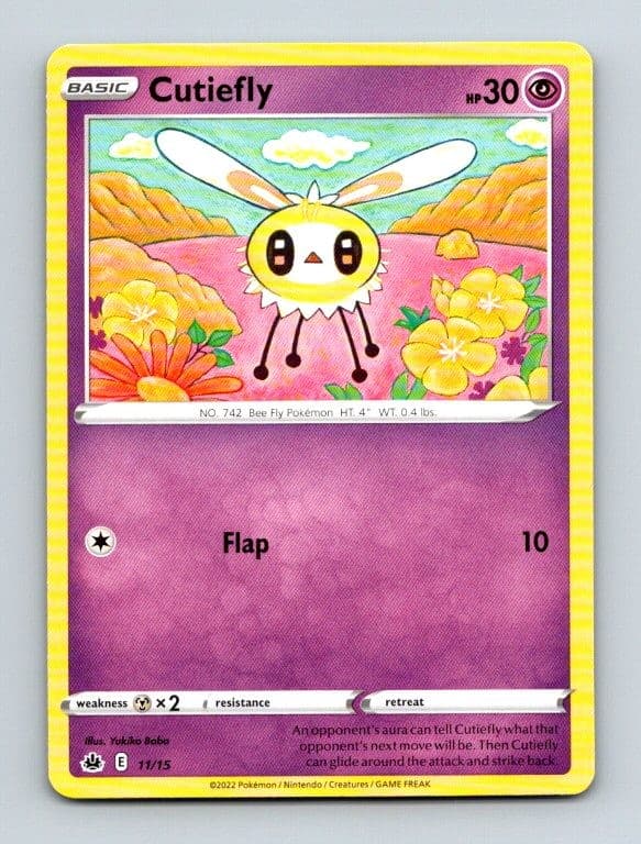 Cutiefly - 11/15 011/015 Promo McDonald's Promos 2022 Pokemon Near Mint