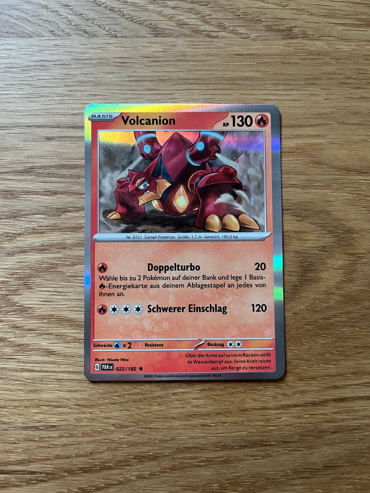 Volcanion 022 22/182 Paradoxrift HOLO DE NM