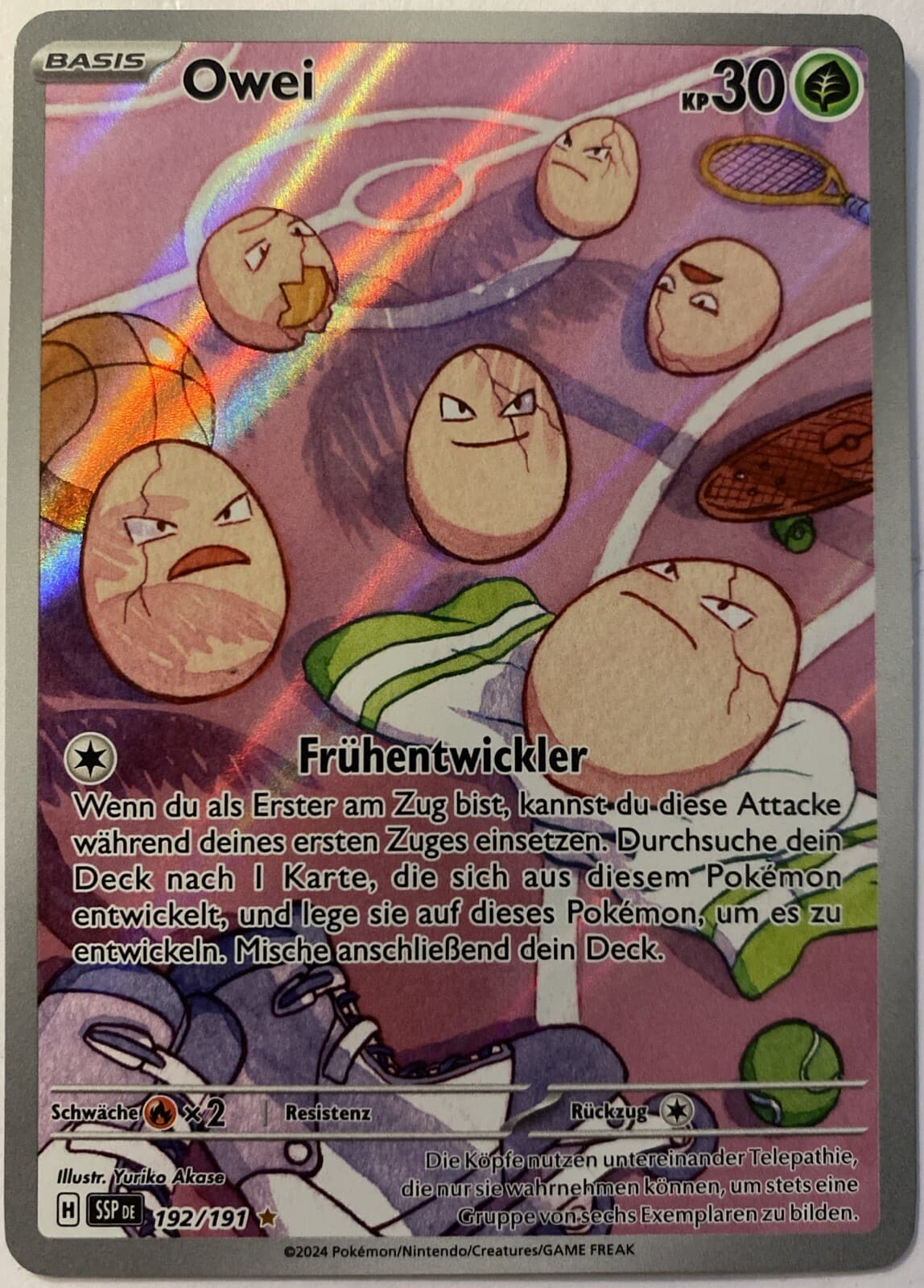 Pokemon Owei Deutsch 192/191 Illustration Rare Stürmische Funken Near Mint