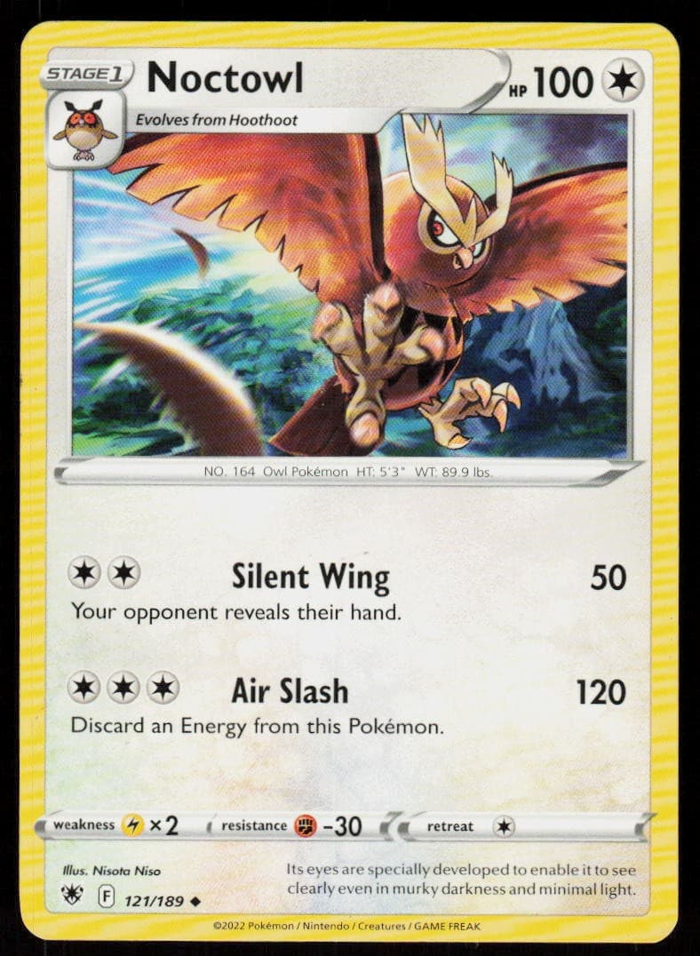 Noctowl 121/189 Uncommon Astral Radiance Pokemon Lightly Played