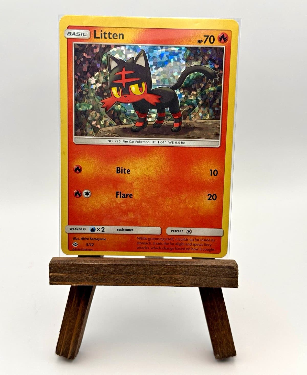 Pokemon Litten 003/012 McDonald's 2017 Promo Holo