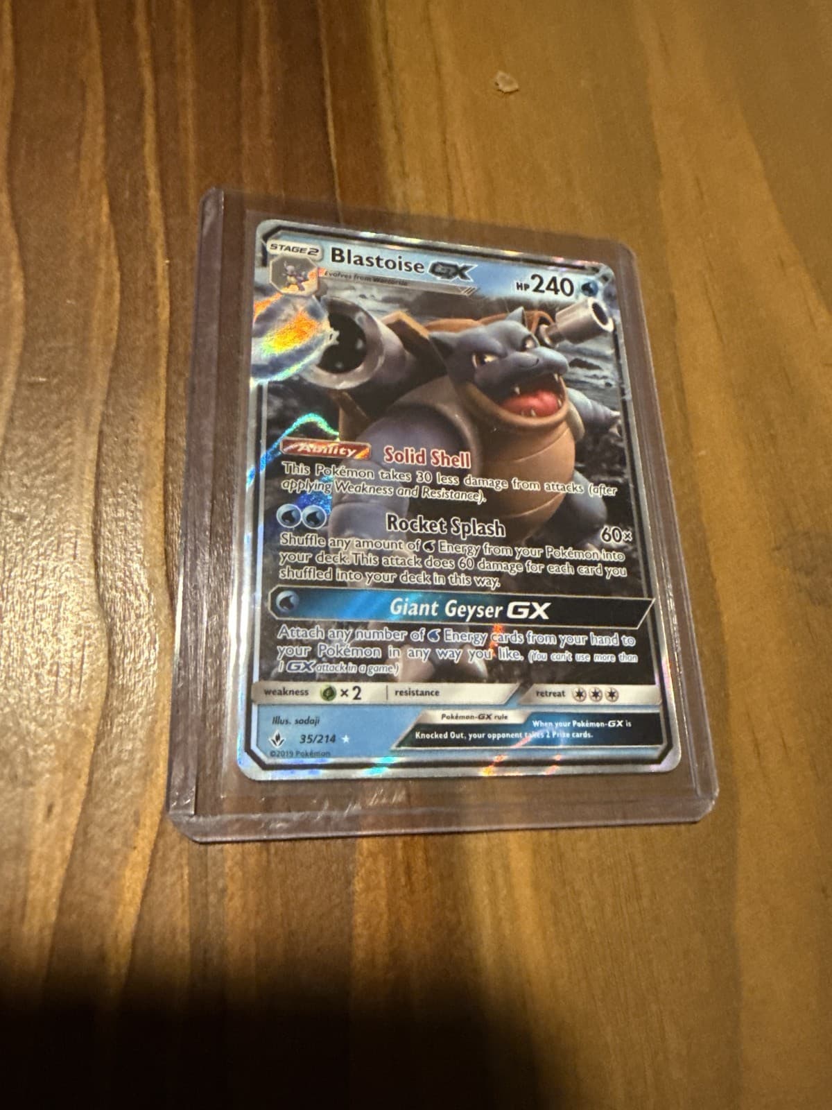Blastoise GX 35 - SM - Unbroken Bonds Pokemon 2019