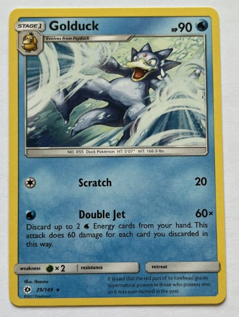 Golduck - 29/149 - Rare - Sun and Moon - NM/M