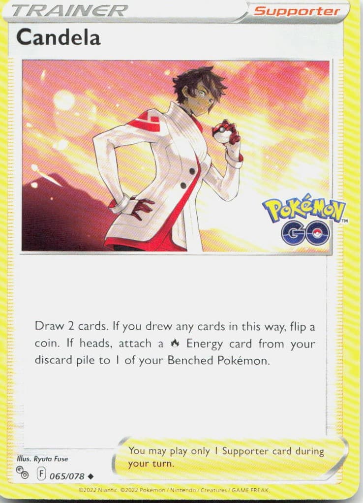 Candela 065/078 Pokemon GO U NM Pokémon — English