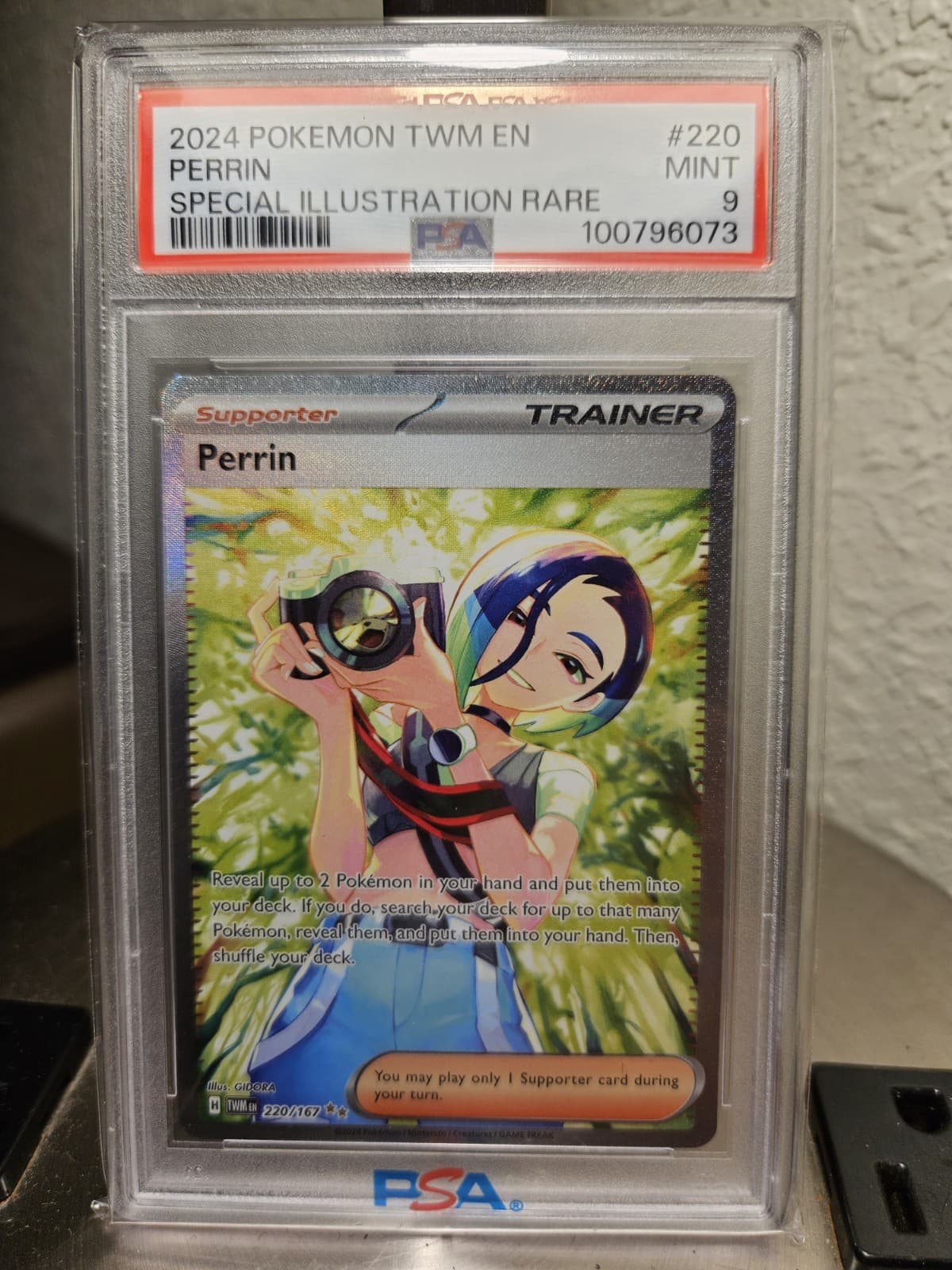 Perrin 220/167 Twilight Masquerade Special Illustration Rare - PSA 9