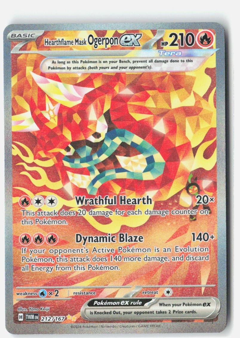 Hearthflame Mask Ogerpon ex Twilight Masquerade [TWM - 212/167]