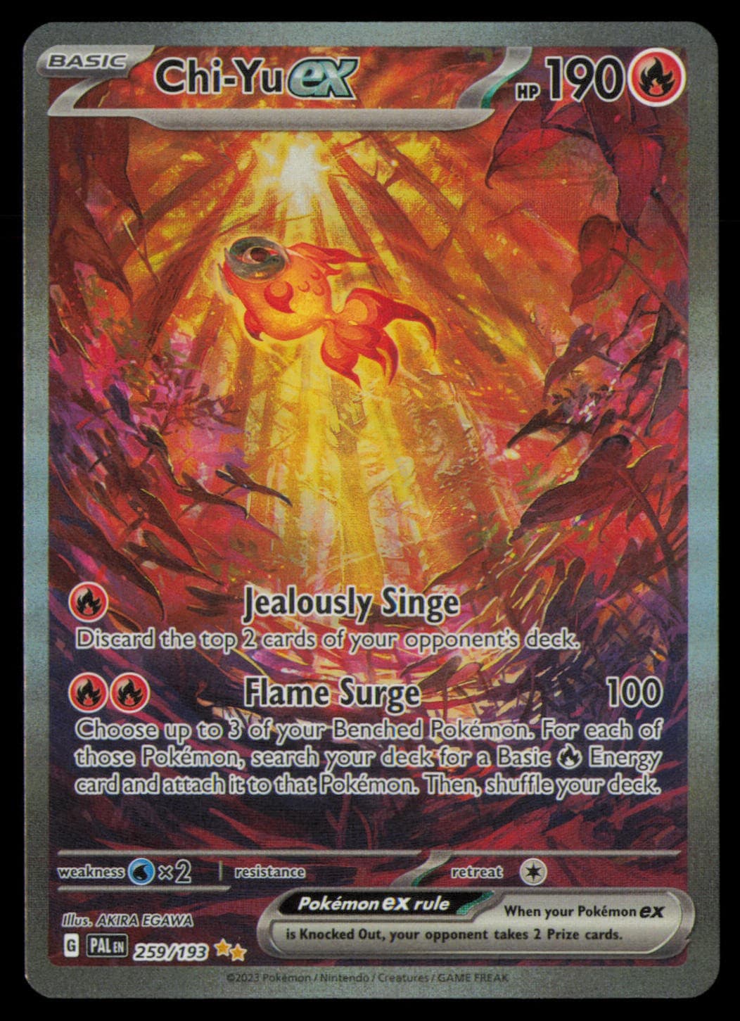 Chi-Yu ex 259/193 Special Illustration Rare Paldea Evolved Pokemon Holo NM