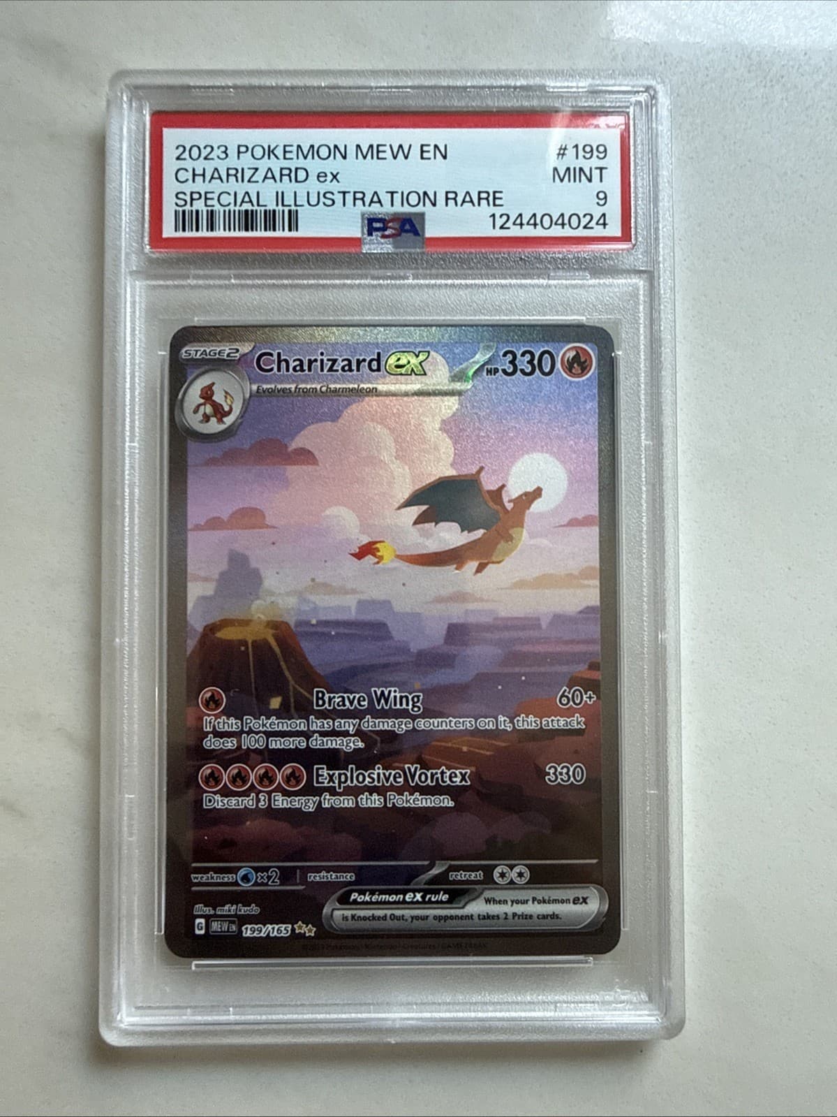 Pokémon Charizard ex Scarlet & Violet 151 Illustration Rare Holo 199/165 PSA 9 …