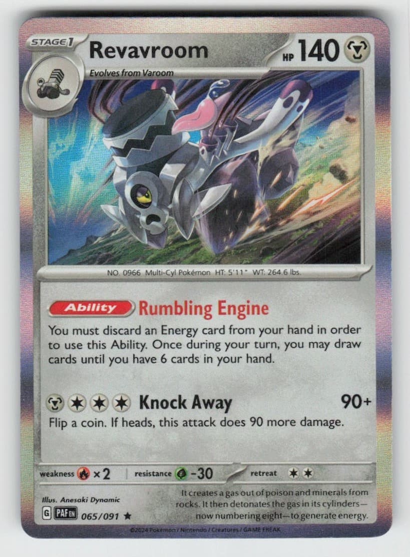Holo Revavroom 065/091 Rare Paldean Fates Near Mint