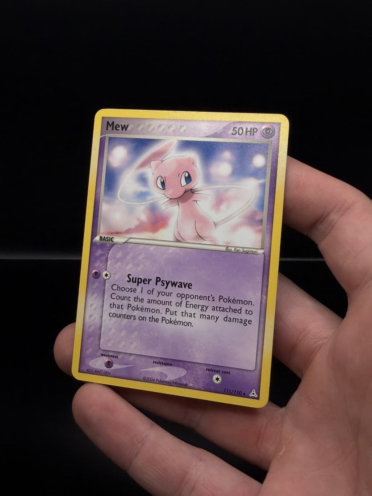 Mew Pokemon EX Holon Phantoms Non - Holo 111/110 LP