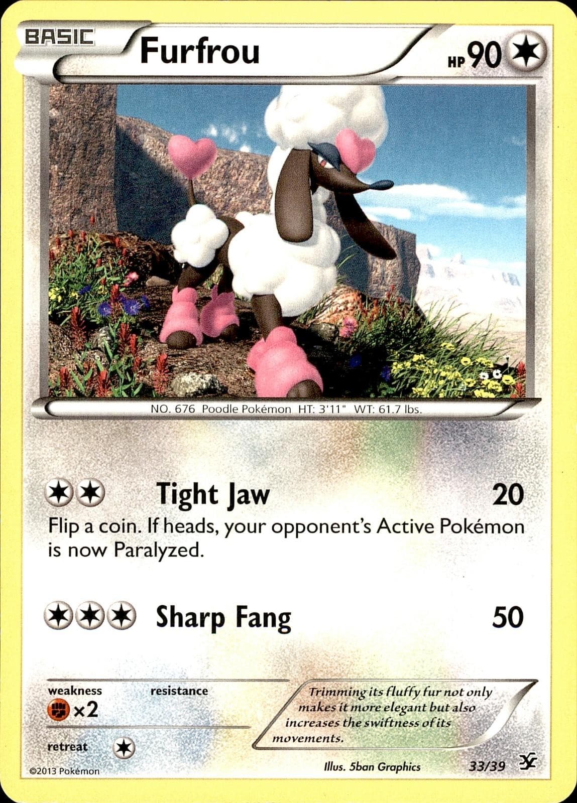 POKEMON FURFROU 33/39 KALOS STARTER SET MP