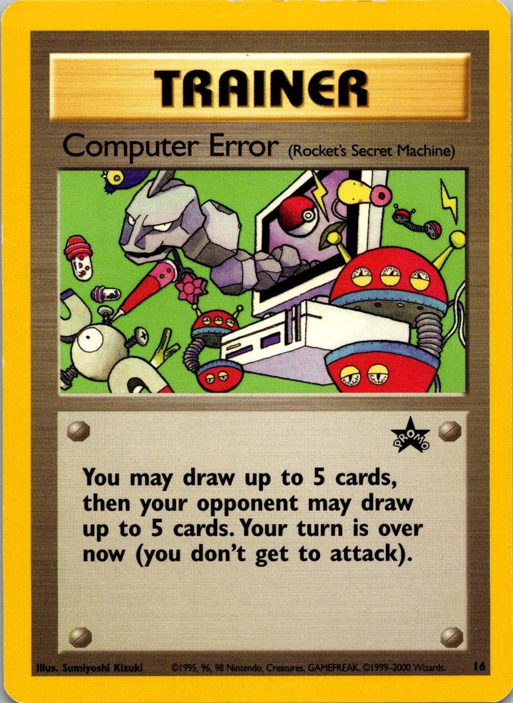 Computer Error 16 Promo Wizards Black Star Promos Pokemon Lightly Played