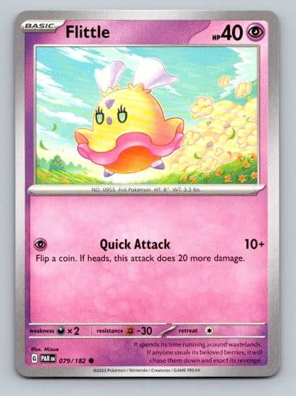 2023 Pokemon Card SV04: Paradox Rift Flittle 79/182