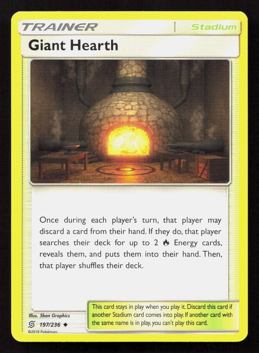 GIANT HEARTH 197/236 Pokemon UNIFIED MINDS