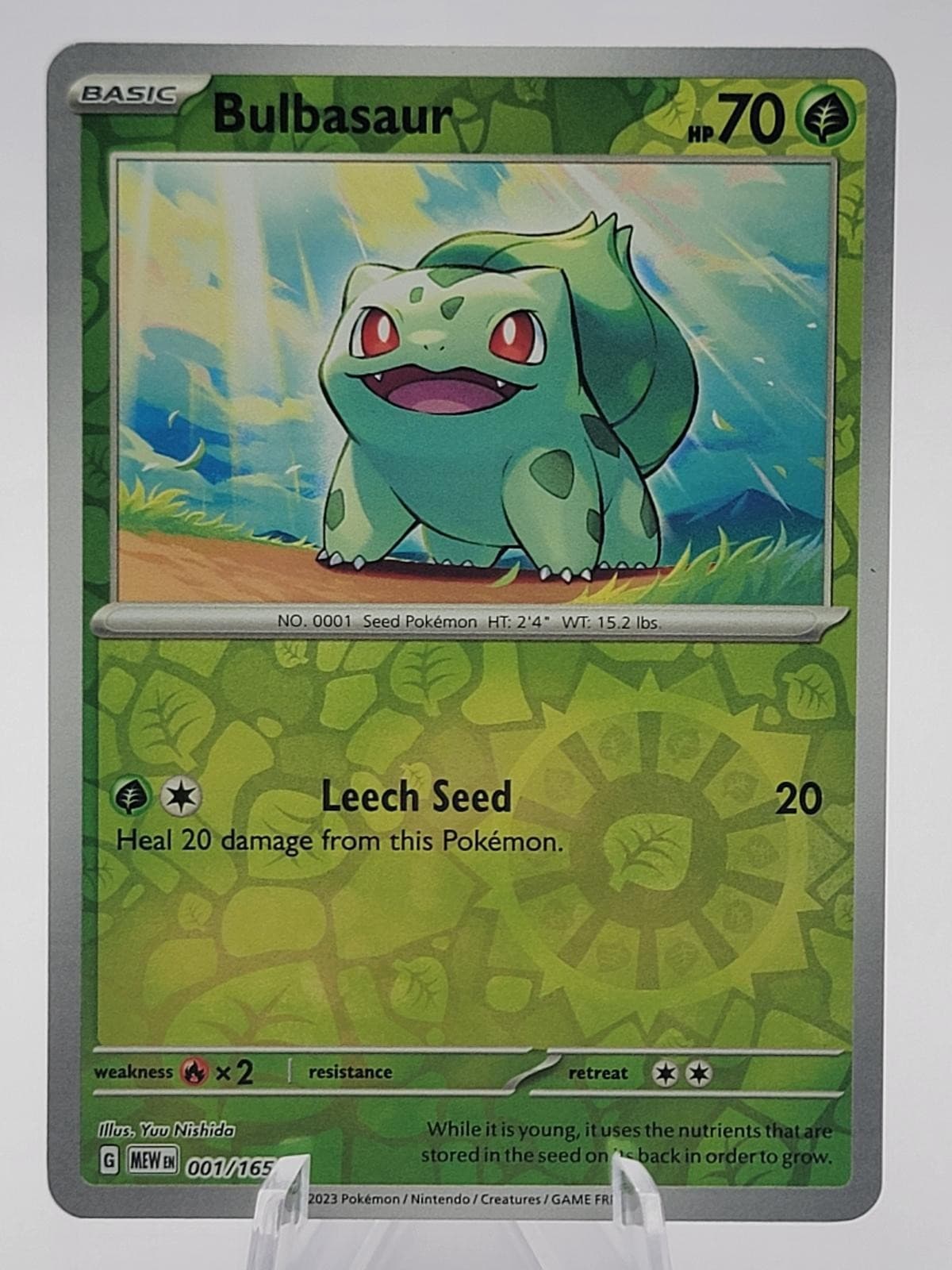 Bulbasaur #1 Scarlet & Violet 151 Pokemon NM