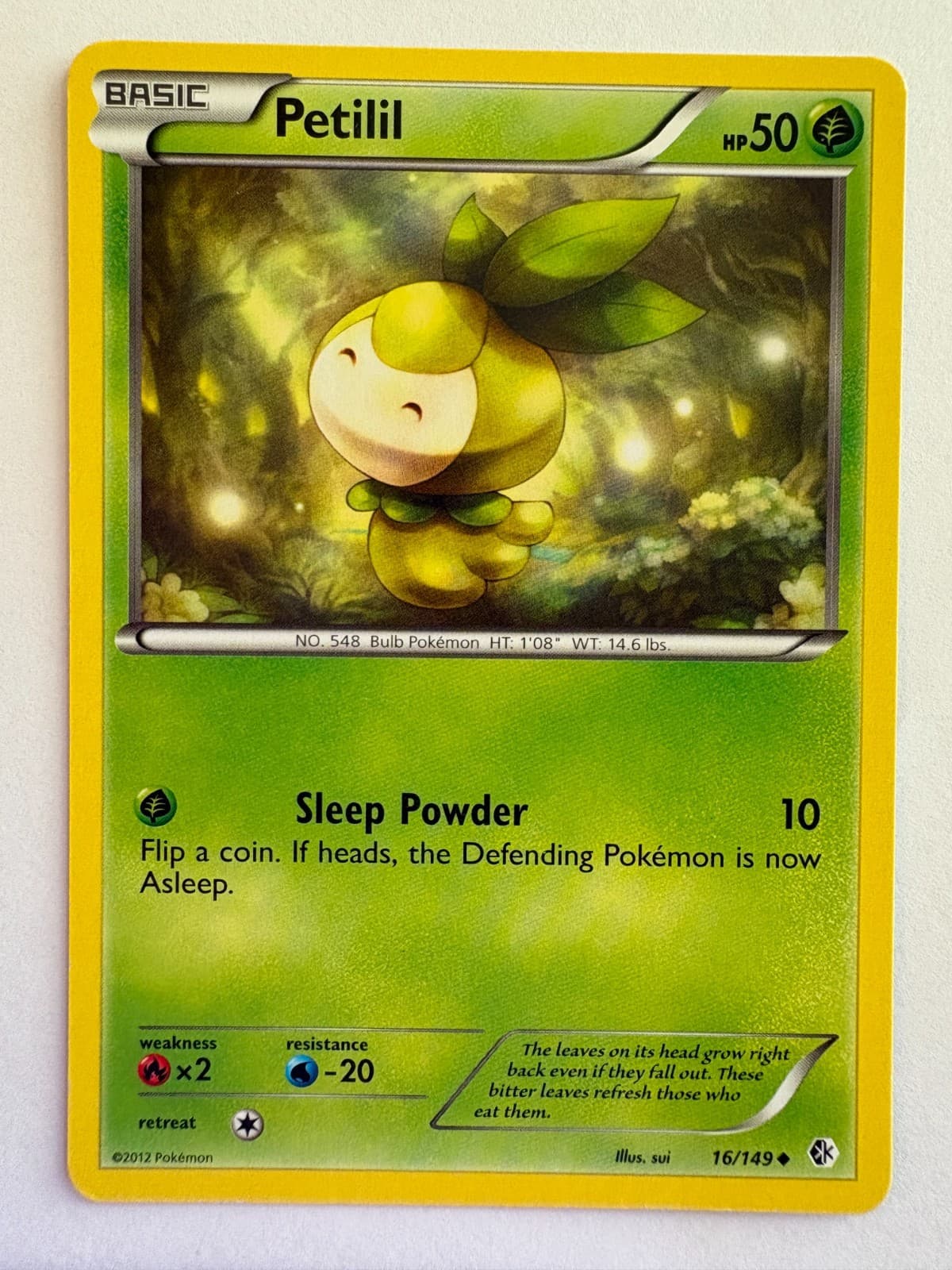 Petilil 16/149 Boundaries Crossed Pokemon Card