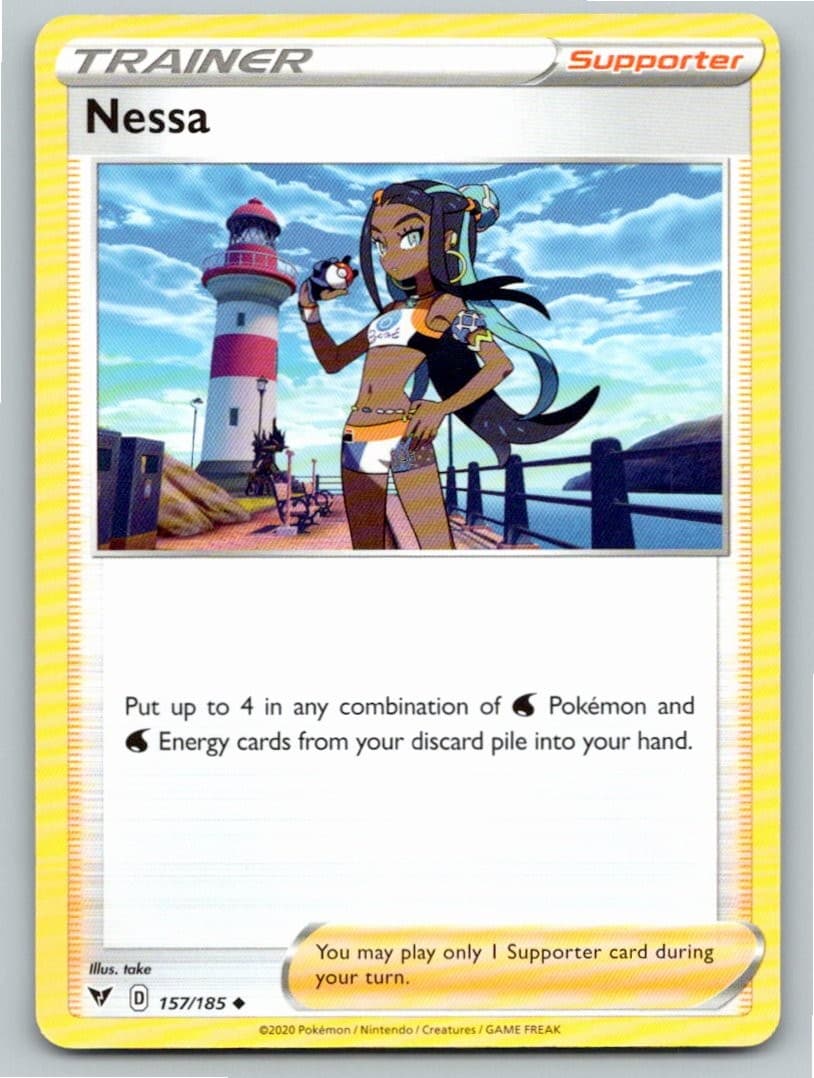 2020 POKEMON NESSA VIVID VOLTAGE 157/185 UC NM A59635 FREE S&H