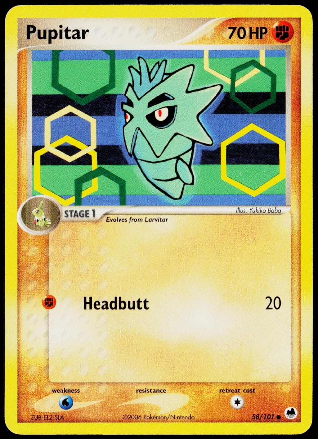 Pupitar 58/101 EX Dragon Frontiers LP