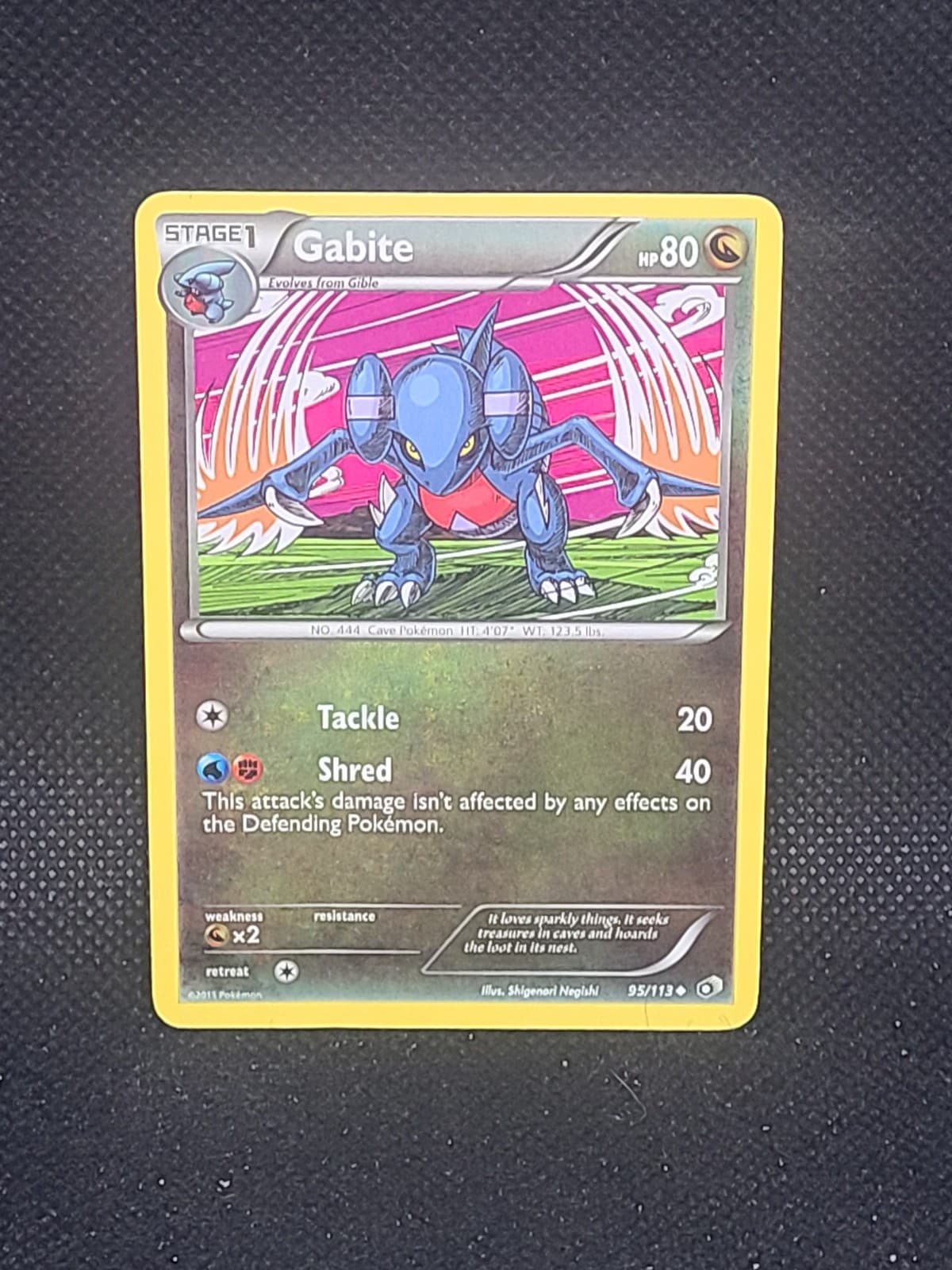 Gabite Pokemon Legendary Treasures #95/113 MP