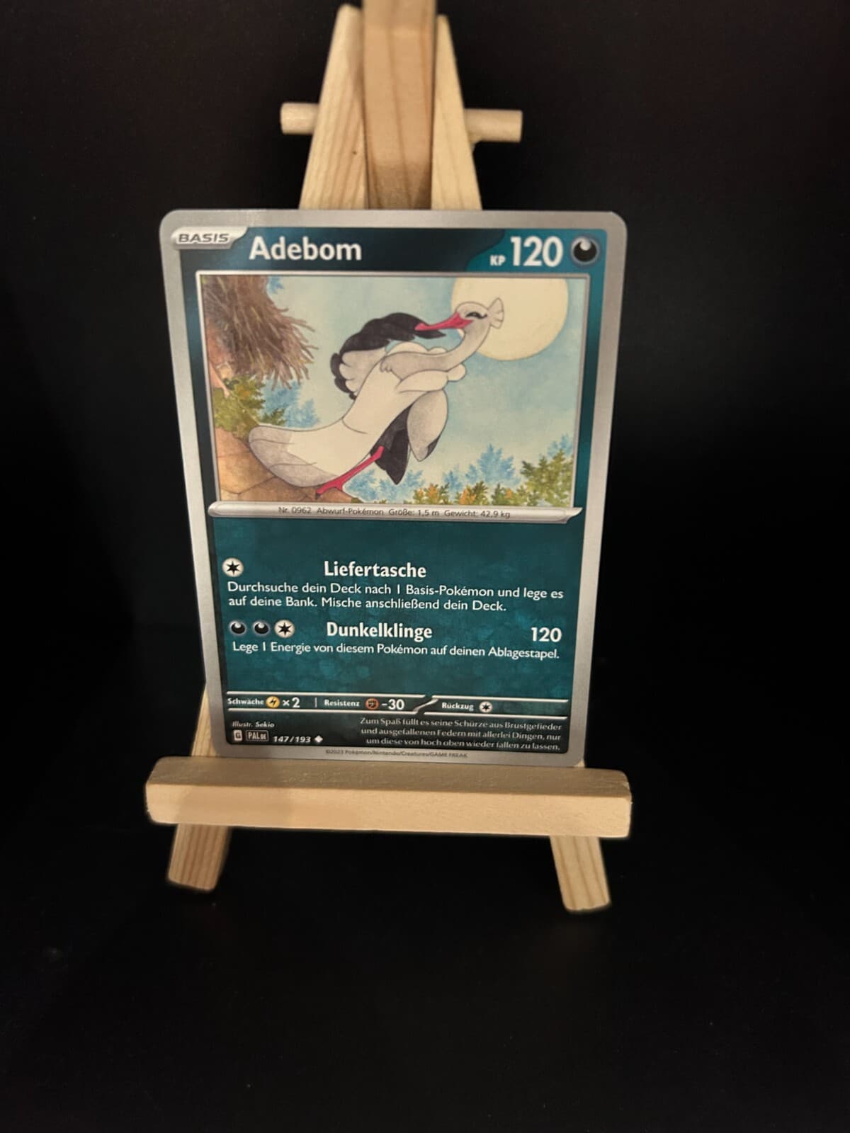Adebom 147/193 Pokemon Karte TCG aus Entwicklungen in Paldea