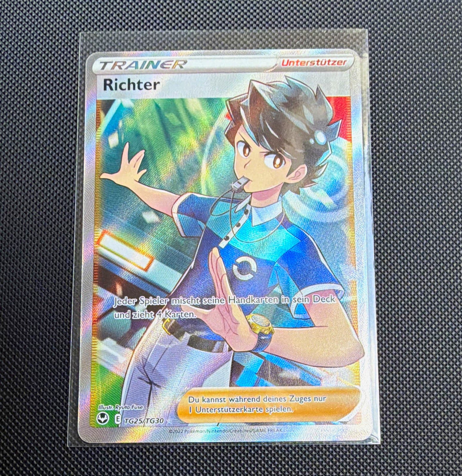 Pokémon TCG Richter Holo Full Art TG25/TG30 Zenit der Könige Deutsch