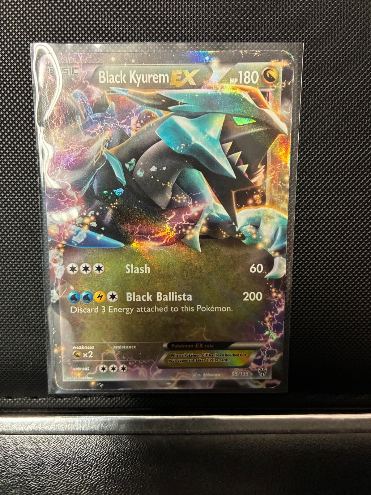 Black Kyurem EX 95/135 Holo Ultra Rare Plasma Storm Pokemon Lightly Played
